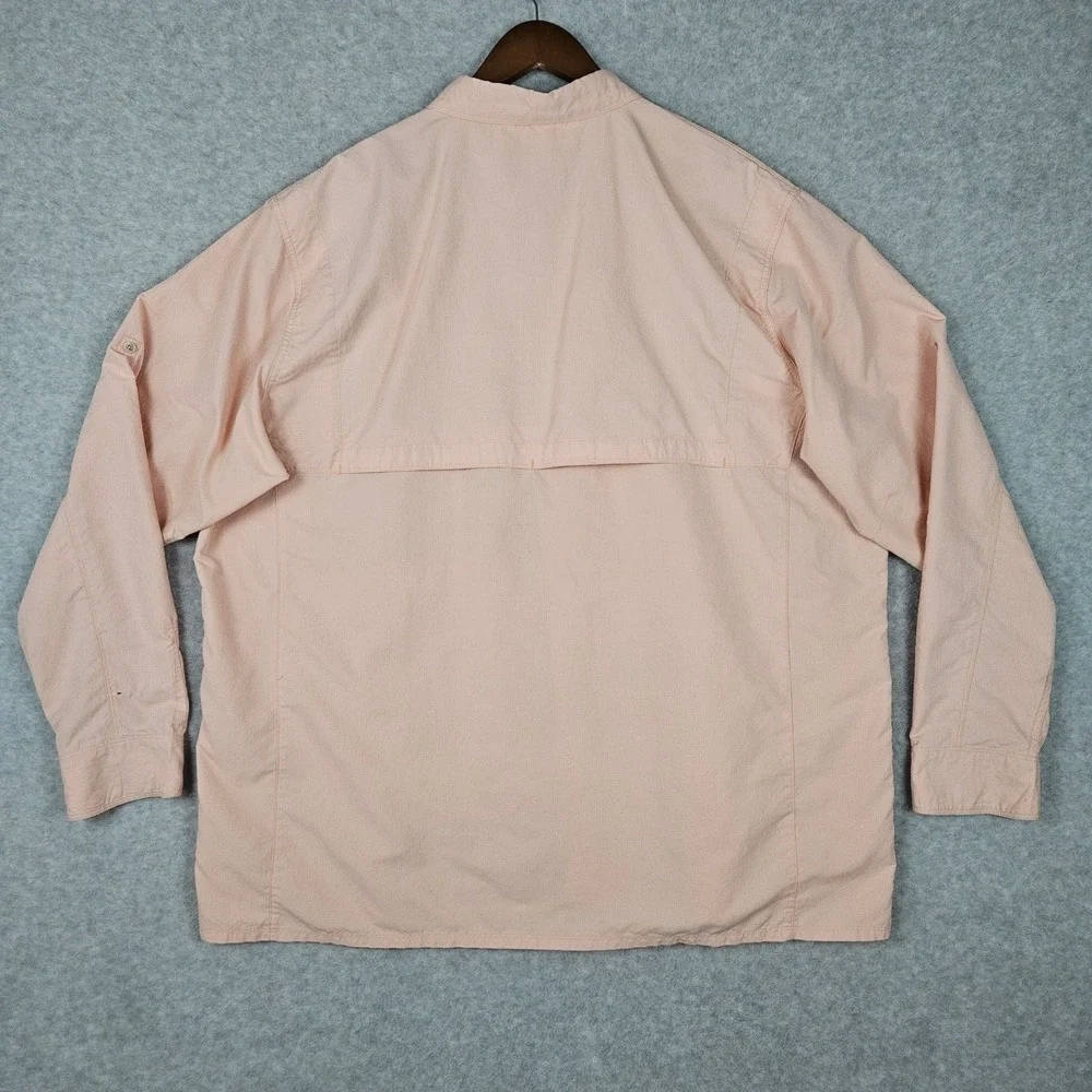 Simms (Men's 3XL) Pink Shirt Fishing Outdoor Guide Performance Vented Breathable
